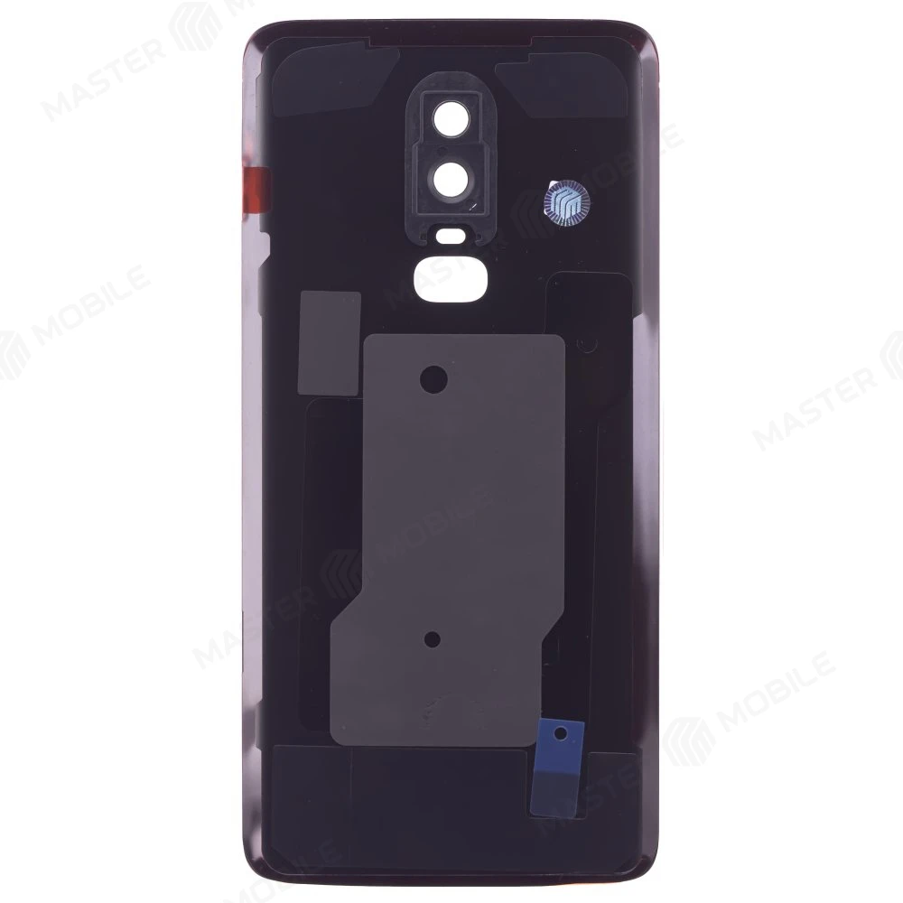 Задняя крышка для OnePlus 6 (черный) (в сборе со стеклом камеры) фото №2