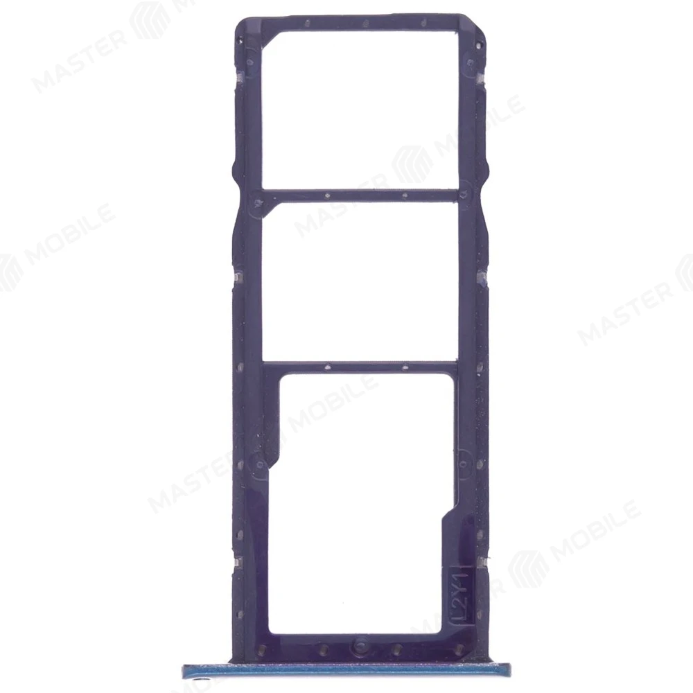 Держатель сим-карты для Huawei Y7 2019 (DUB-LX1) / Y7 Pro 2019 (DUB-LX2) (синий) фото №2