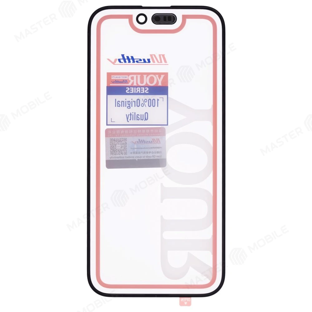 Стекло модуля для Apple iPhone 15 Pro + OCA (Musttby) (Premium) фото №2