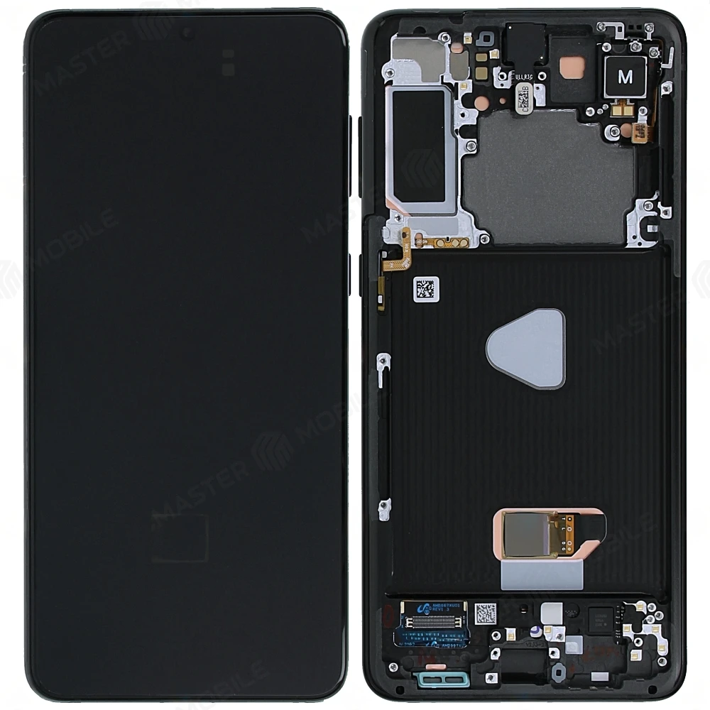 Дисплей для Samsung G996 Galaxy S21+ + тачскрин (черный) (в рамке) (ORIG100) (возможен дефект ЛКП) 