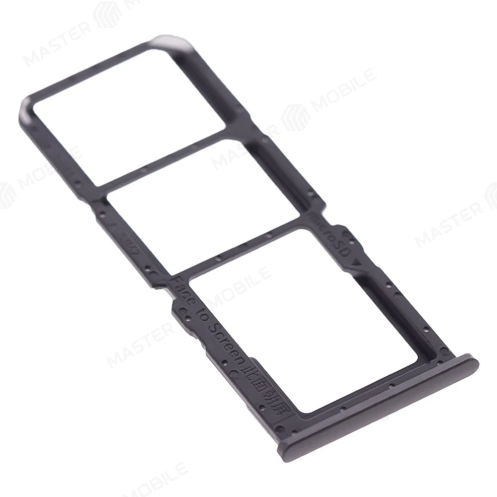 Держатель сим-карты для OPPO A55 4G (CPH2325) (черный) фото №3