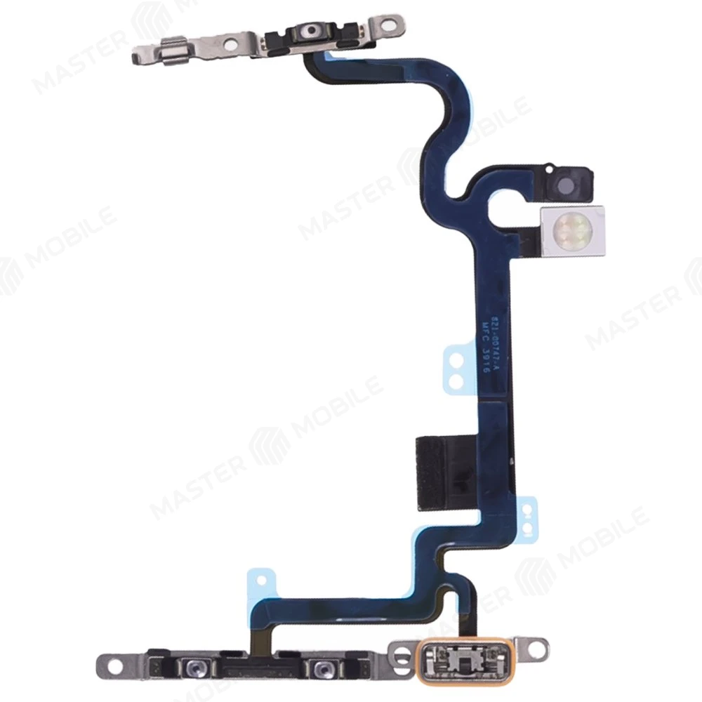 Шлейф для Apple iPhone 7 с комп. (на кнопку включения и кнопки громкости) + микрофон + вспышка (ORIG100) фото №1
