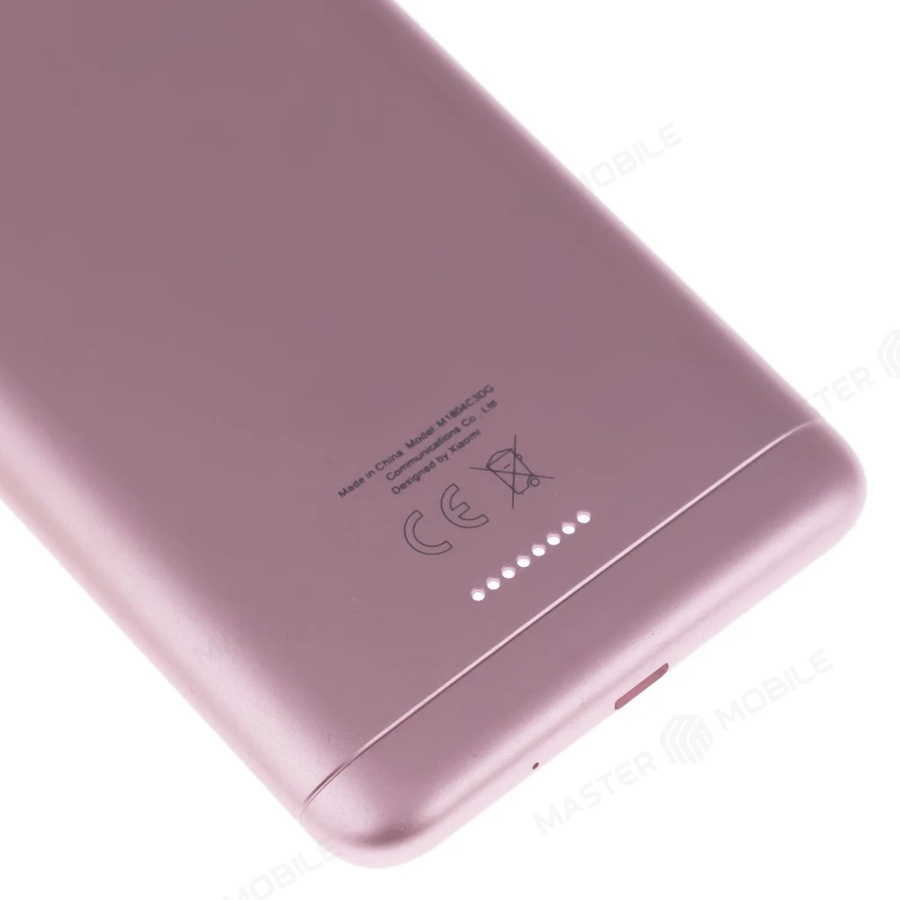 Задняя крышка для Xiaomi Redmi 6 (M1804C3DG) (Global Version / 2 SIM) (розовый) (в сборе со стеклом камеры) фото №4