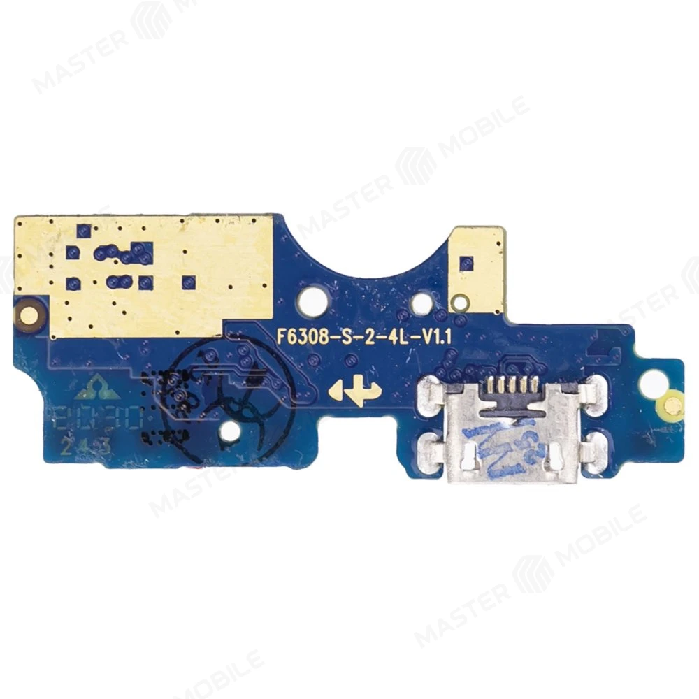 Нижняя плата для Itel A48 (L6006) с комп. + разъем зарядки + микрофон (ORIG100)  фото №2