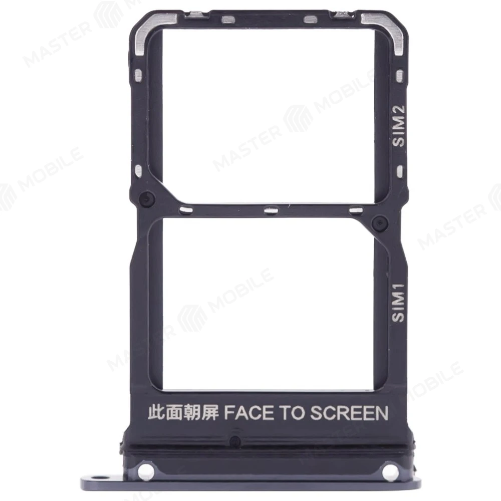 Держатель сим-карты для Xiaomi Mi 10 5G (M2001J2G) (черный)  фото №1