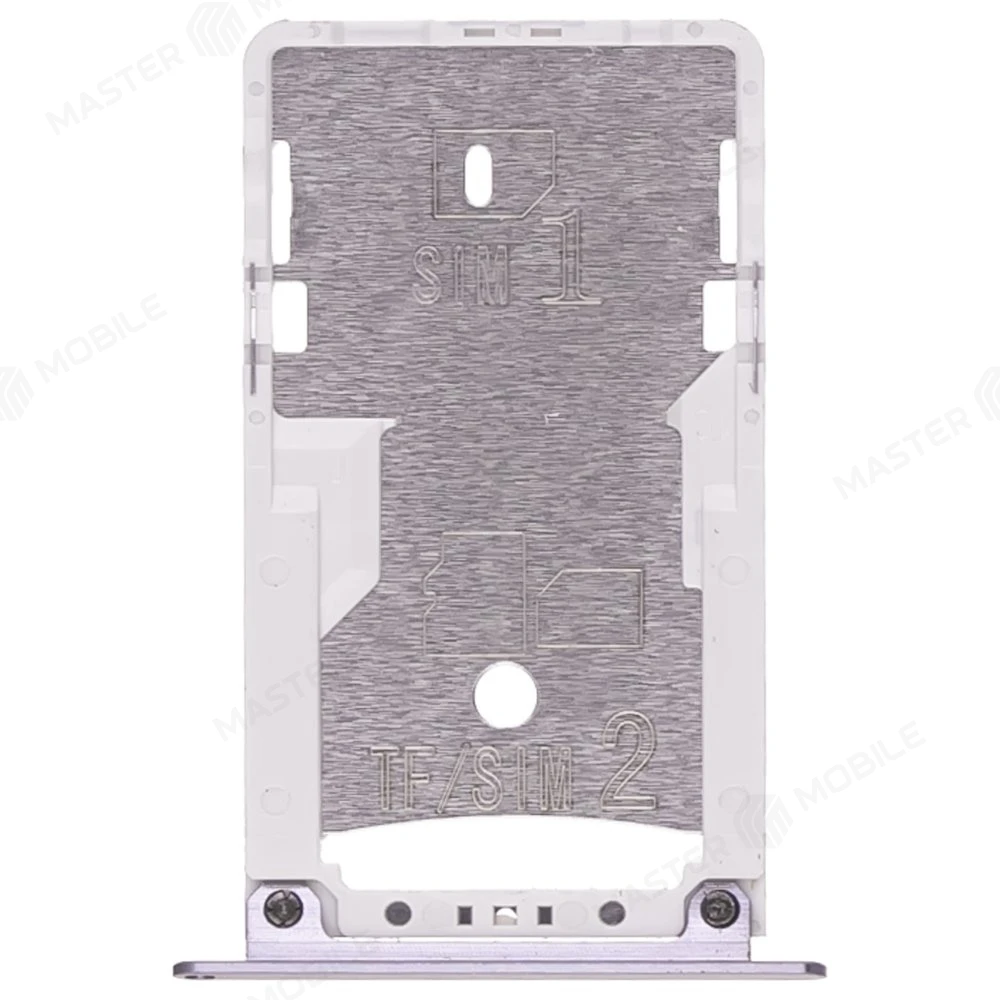 Держатель сим-карты + карты памяти (MicroSD) для Xiaomi Redmi Note 4 / Redmi Note 4 Pro (серый)  фото №1