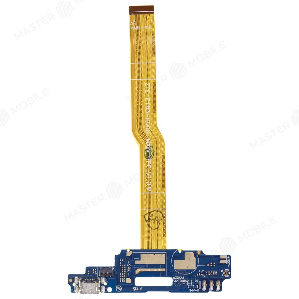 Нижняя плата для ZTE Blade A610 с комп. + разъем зарядки + микрофон + вибро  фото №1