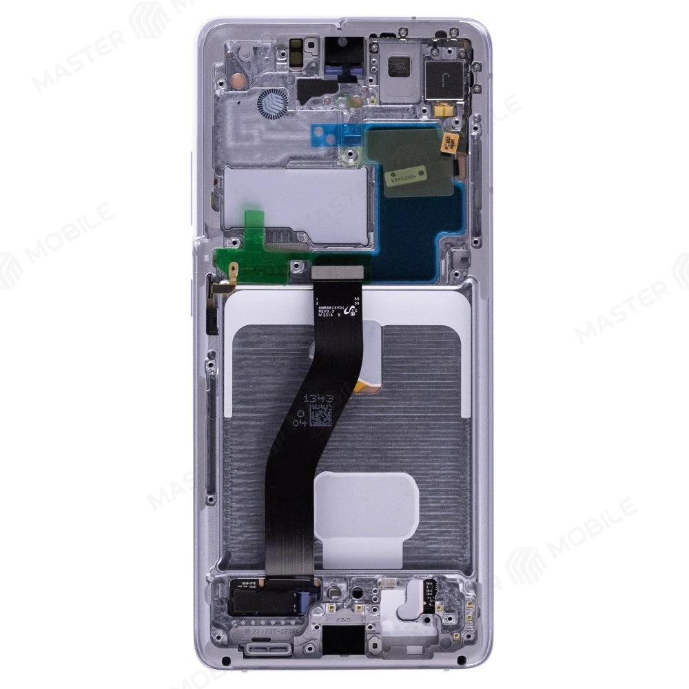 Дисплей для Samsung G998 Galaxy S21 Ultra + тачскрин (серебристый) (в рамке) (ORIG100) (возможен дефект ЛКП) фото №2