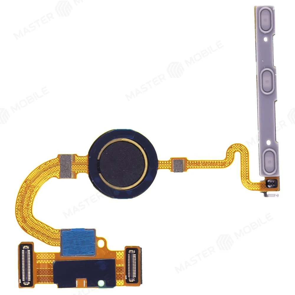 Шлейф для Google Pixel 5 (GD1YQ/GTT9Q/G5NZ6) с комп. + сканер отпечатка пальца (черный) фото №1