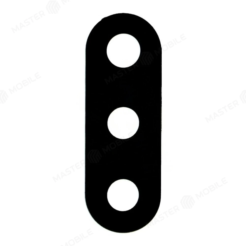 Стекло задней камеры для Samsung A015 Galaxy A01 (без рамки) (черный) 