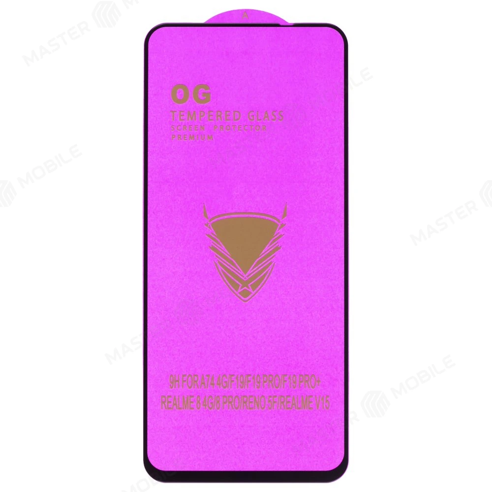Защитное стекло OG Glass (3 в 1) для Realme 8 4G (RMX3085) / 8 Pro (RMX3081) / 9 4G (RMX3521) / 9 5G (RMX3474) / 10 4G (RMX3630) и др. (черный) фото №1