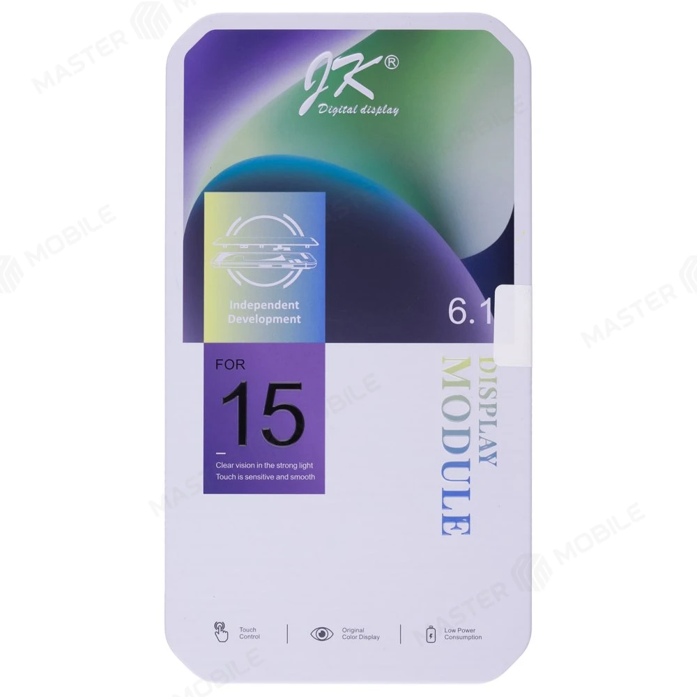 Дисплей для Apple iPhone 15 + тачскрин (черный) (JK) (In-Cell) (площадка под IC) фото №5
