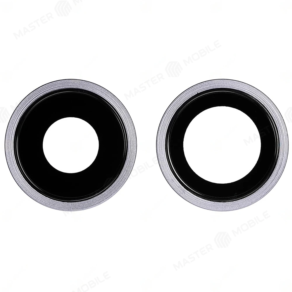 Стекло задней камеры для Apple iPhone 11 (комплект 2 шт.) (в рамке) (фиолетовый)  фото №1