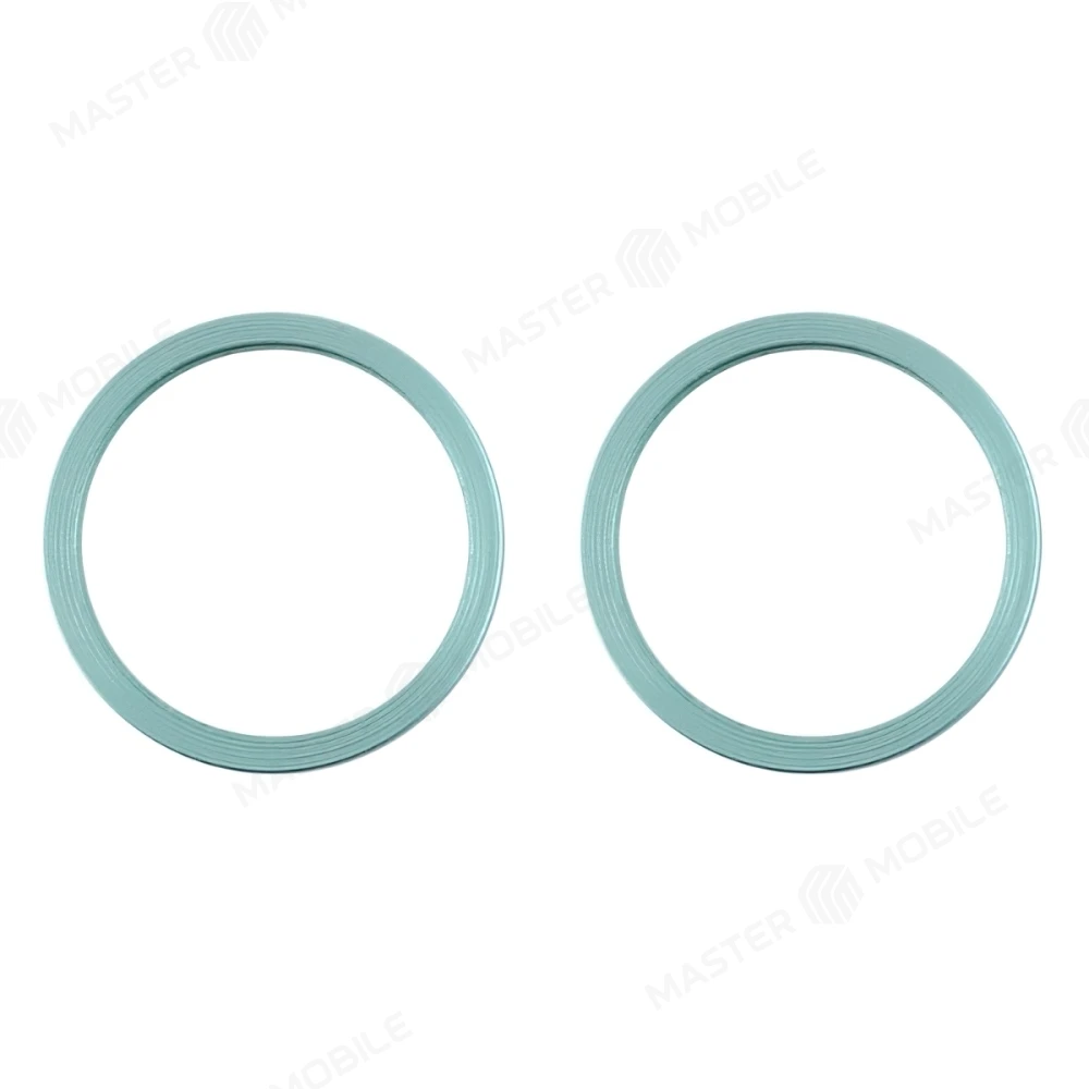 Рамка стекла задней камеры для Apple iPhone 11 (комплект 2 шт.) (зеленый)  