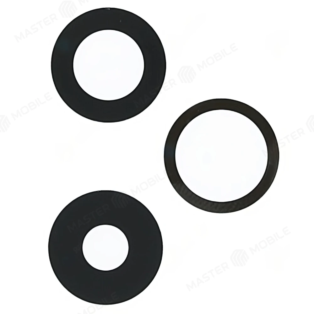 Стекло задней камеры для Apple iPhone 14 Pro / iPhone 14 Pro Max (без рамки) (черный) (ORIG100) 