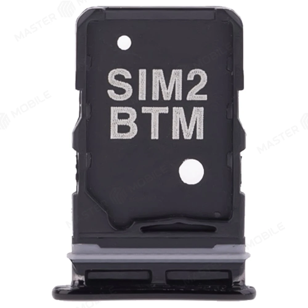 Держатель сим-карты для Samsung A805 Galaxy A80 (черный) фото №2