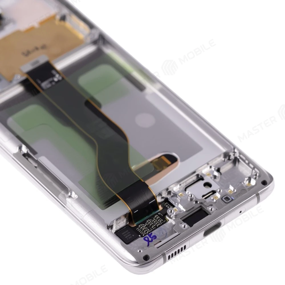 Дисплей для Samsung G985 Galaxy S20+ / G986 Galaxy S20+ 5G + тачскрин (серебристый) (в рамке) (ORIG100) (возможен дефект ЛКП) фото №4