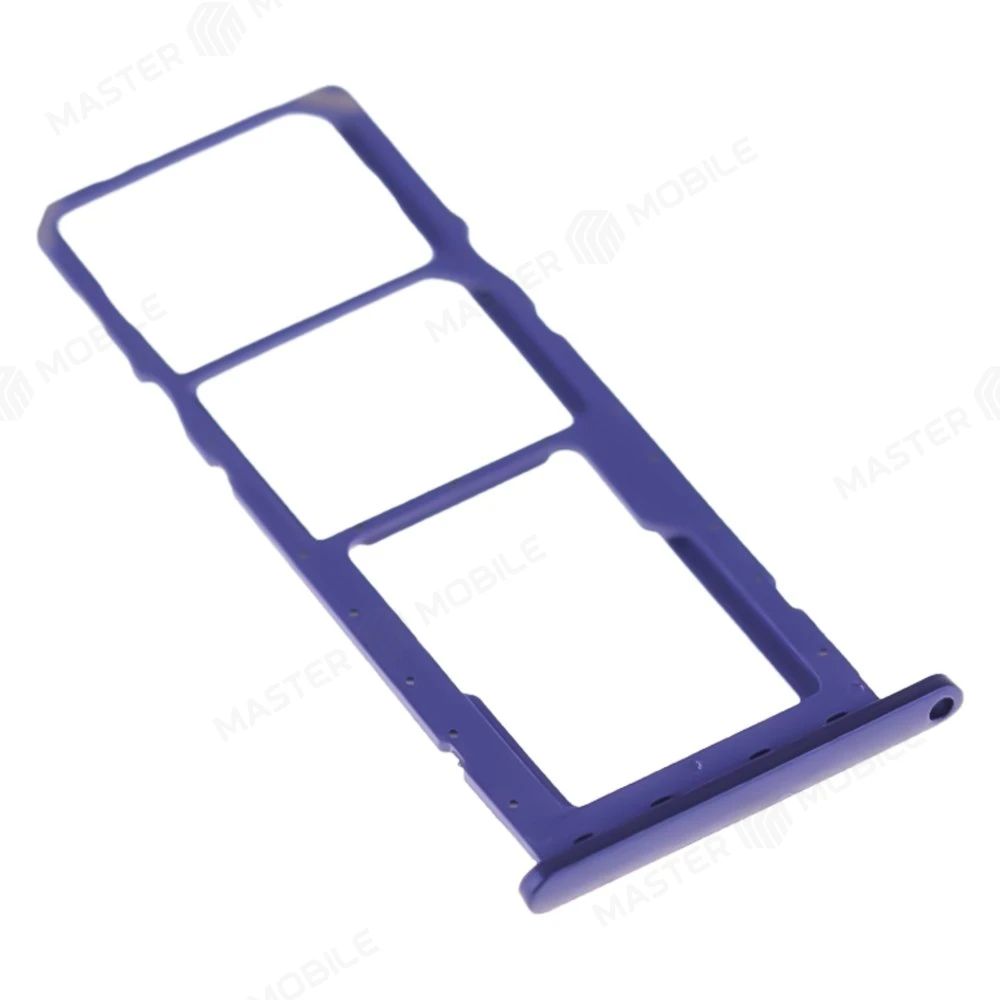 Держатель сим-карты для Samsung A025 Galaxy A02s (синий) фото №3