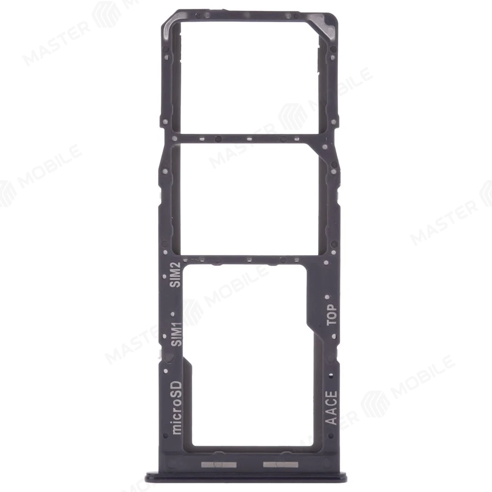 Держатель сим-карты для Samsung A135 Galaxy A13 (черный) фото №1