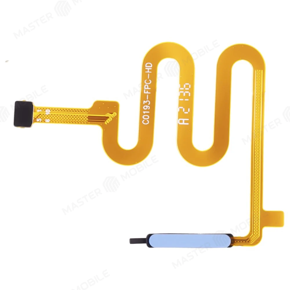 Шлейф для Tecno Pova 2 (LE7N) / Infinix Note 7 (X690) / Note 8 (X692) и др. с комп. + сканер отпечатка пальца (кнопка включения) (синий) фото №1