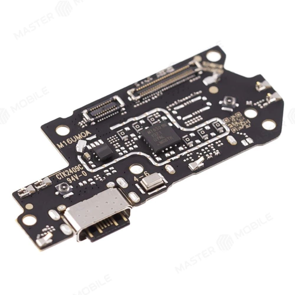 Нижняя плата для Xiaomi Redmi Note 12 Pro+ 5G (22101316UG) с комп. + разъем зарядки + микрофон фото №3