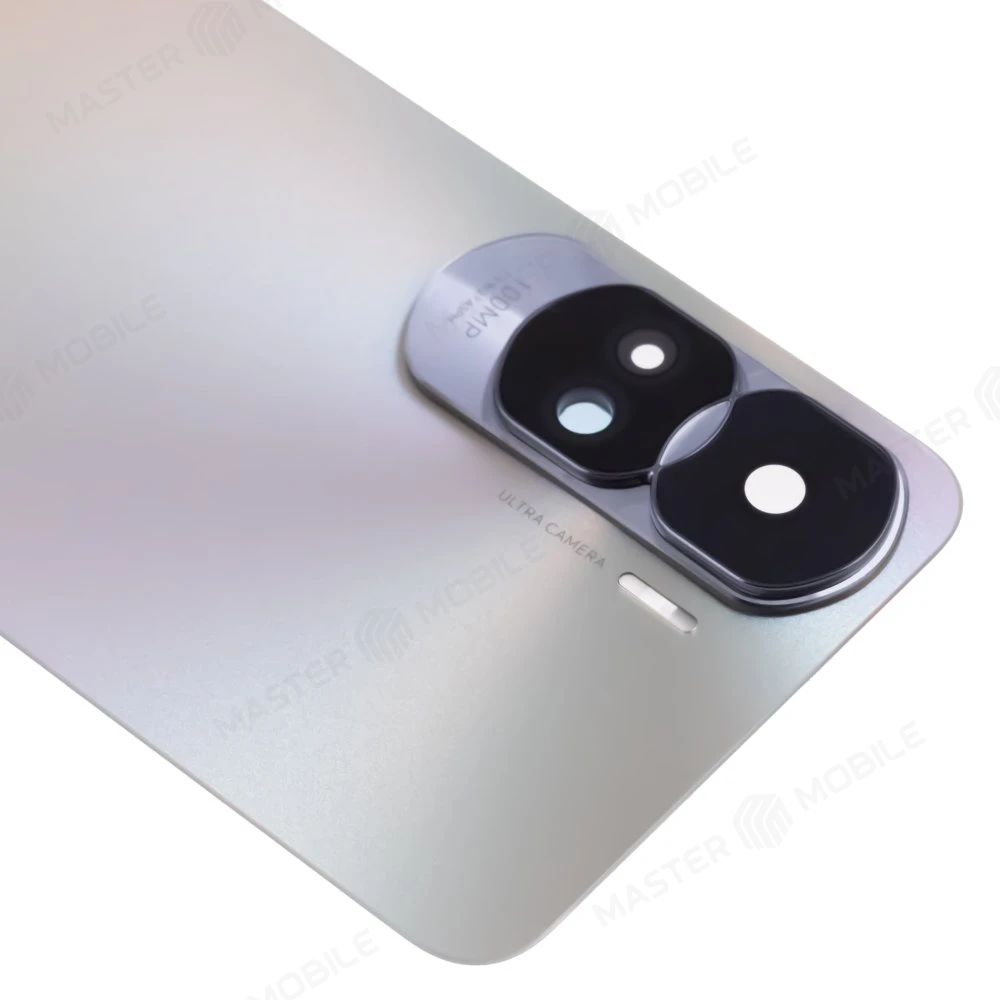 Задняя крышка для Huawei Honor 90 Lite (CRT-NX1) (серебристый) (в сборе со стеклом камеры) фото №3