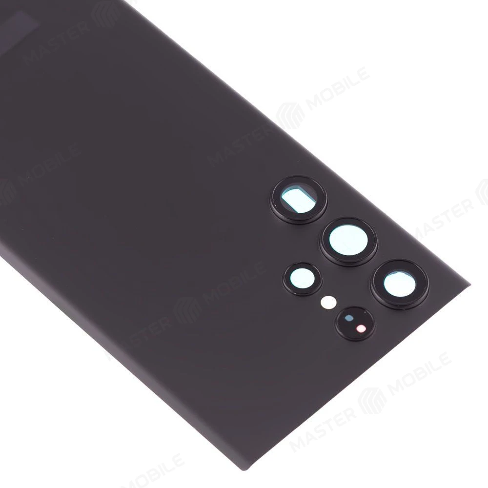 Задняя крышка для Samsung S908 Galaxy S22 Ultra (черный) (в сборе со стеклом камеры) (ORIG100) фото №3