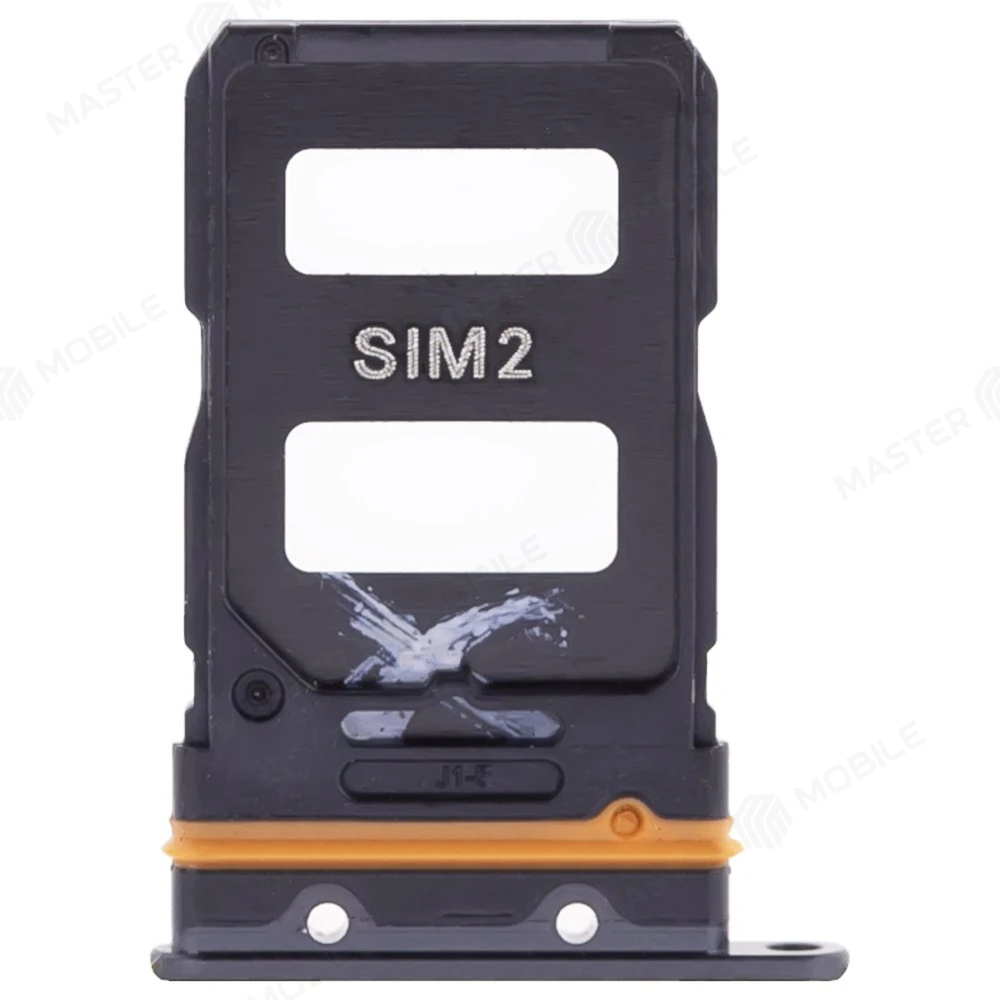 Держатель сим-карты для Xiaomi 12 (2201123G) / 12X (2112123AG) (черный)  фото №2
