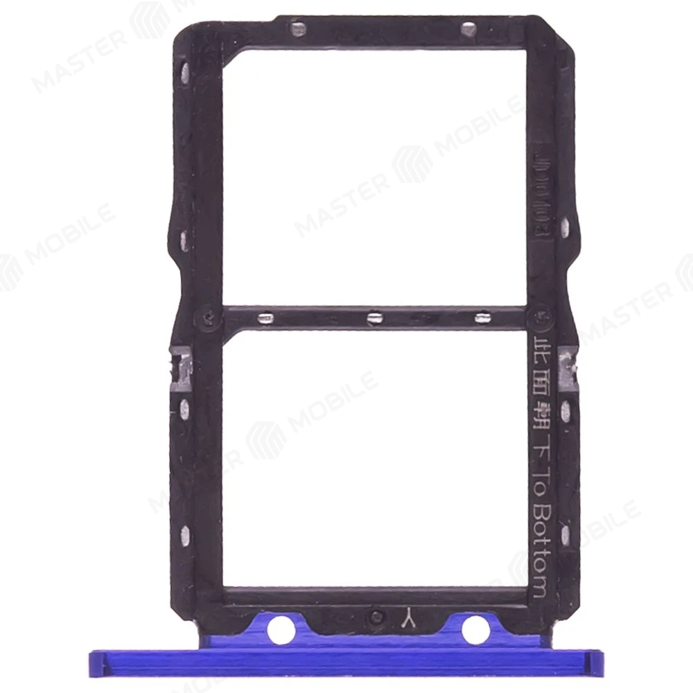 Держатель сим-карты для Huawei Honor 20 (YAL-L21) / Nova 5T (YALE-L61A) (синий) фото №2