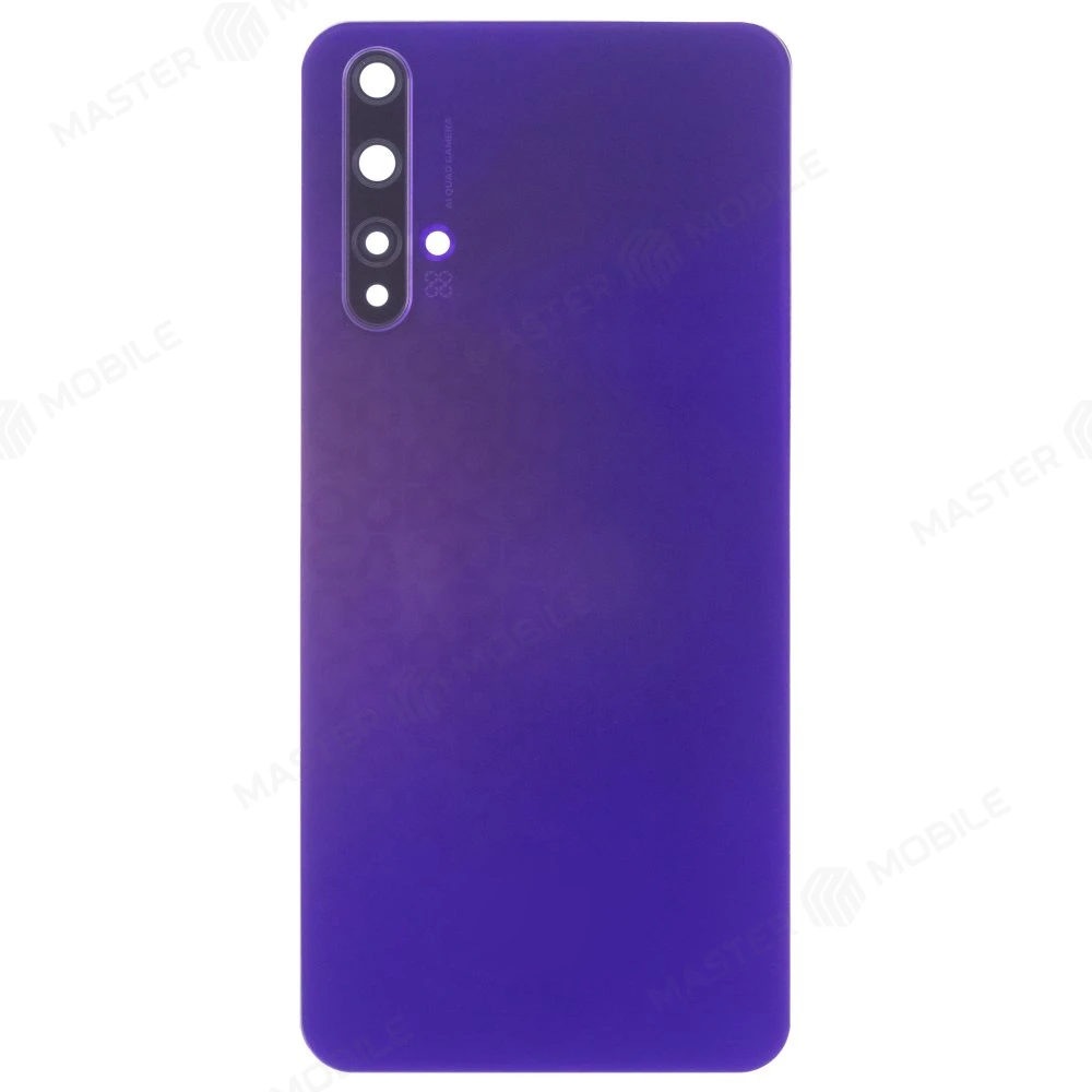 Задняя крышка для Huawei Nova 5T (YALE-L61A) (фиолетовый) (в сборе со стеклом камеры) фото №1