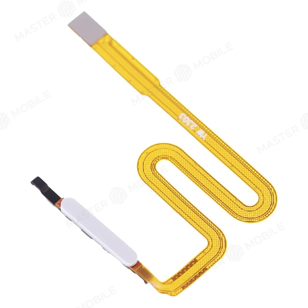 Шлейф для Samsung A037 Galaxy A03s с комп. + сканер отпечатка пальца (белый) фото №3