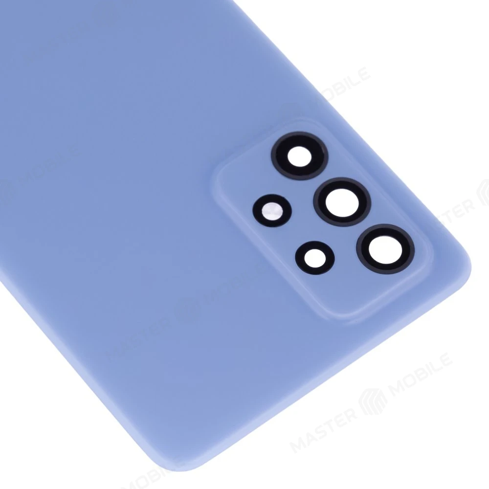 Задняя крышка для Samsung A525 Galaxy A52 / A526 Galaxy A52 5G / A528 Galaxy A52s (голубой) (в сборе со стеклом камеры) фото №3