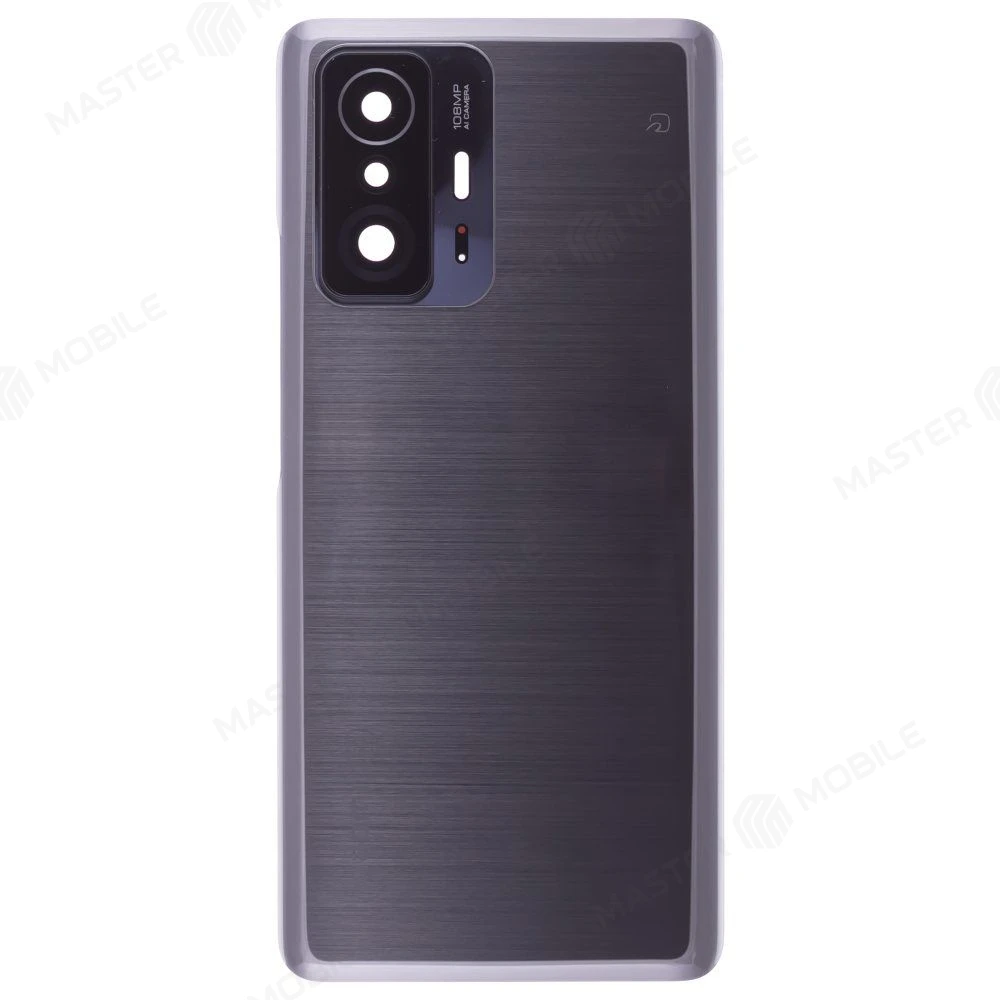 Задняя крышка для Xiaomi 11T Pro (2107113SG) (черный) (в сборе со стеклом камеры) (ORIG100)  фото №1