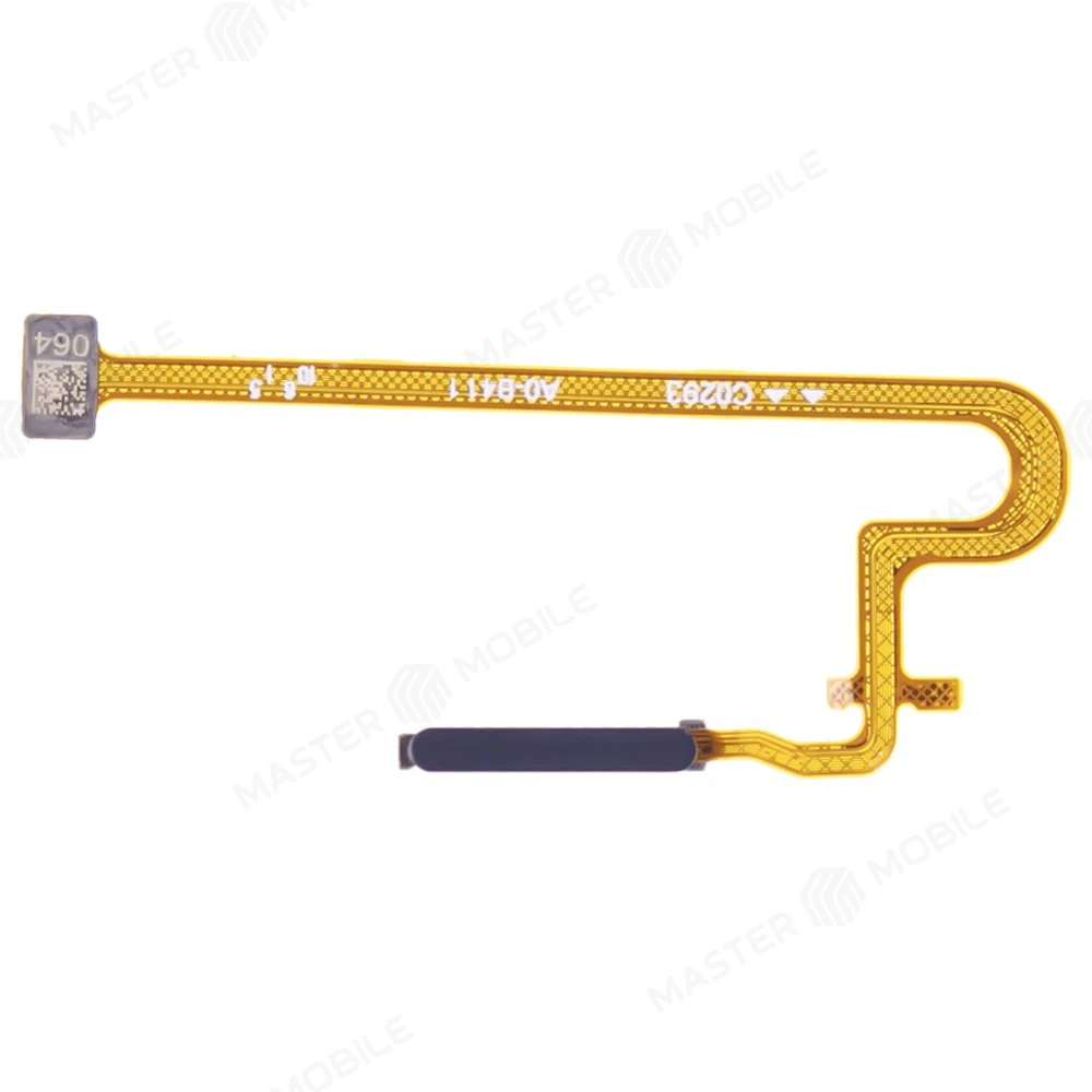 Шлейф для Realme 10 4G (RMX3630) с комп. + сканер отпечатка пальца (черный)  фото №1