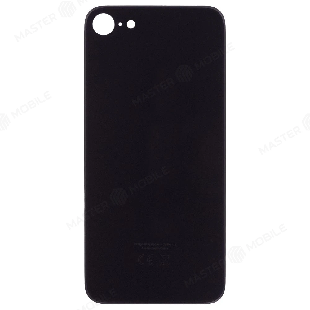 Задняя крышка для Apple iPhone 8 (черный) (с широким отверстием) (Premium) фото №1