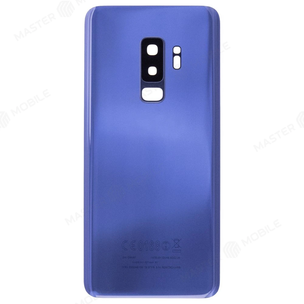 Задняя крышка для Samsung G965 Galaxy S9+ (синий) (в сборе со стеклом камеры) фото №1