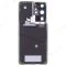 Задняя крышка для Samsung G998 Galaxy S21 Ultra (черный) (в сборе со стеклом камеры) (ORIG100) фото №2