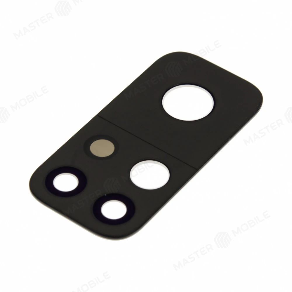 Стекло задней камеры для Xiaomi Mi 10T Pro 5G (M2007J3SG) (без рамки) (черный) фото №2