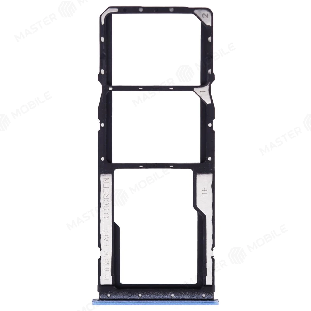 Держатель сим-карты для Xiaomi Redmi 10 (21061119DG) (голубой) фото №1