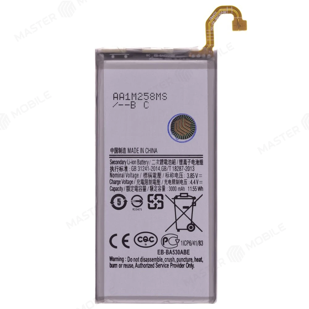 Аккумулятор для Samsung A530 Galaxy A8 (2018) (EB-BA530ABE) (Premium) фото №1