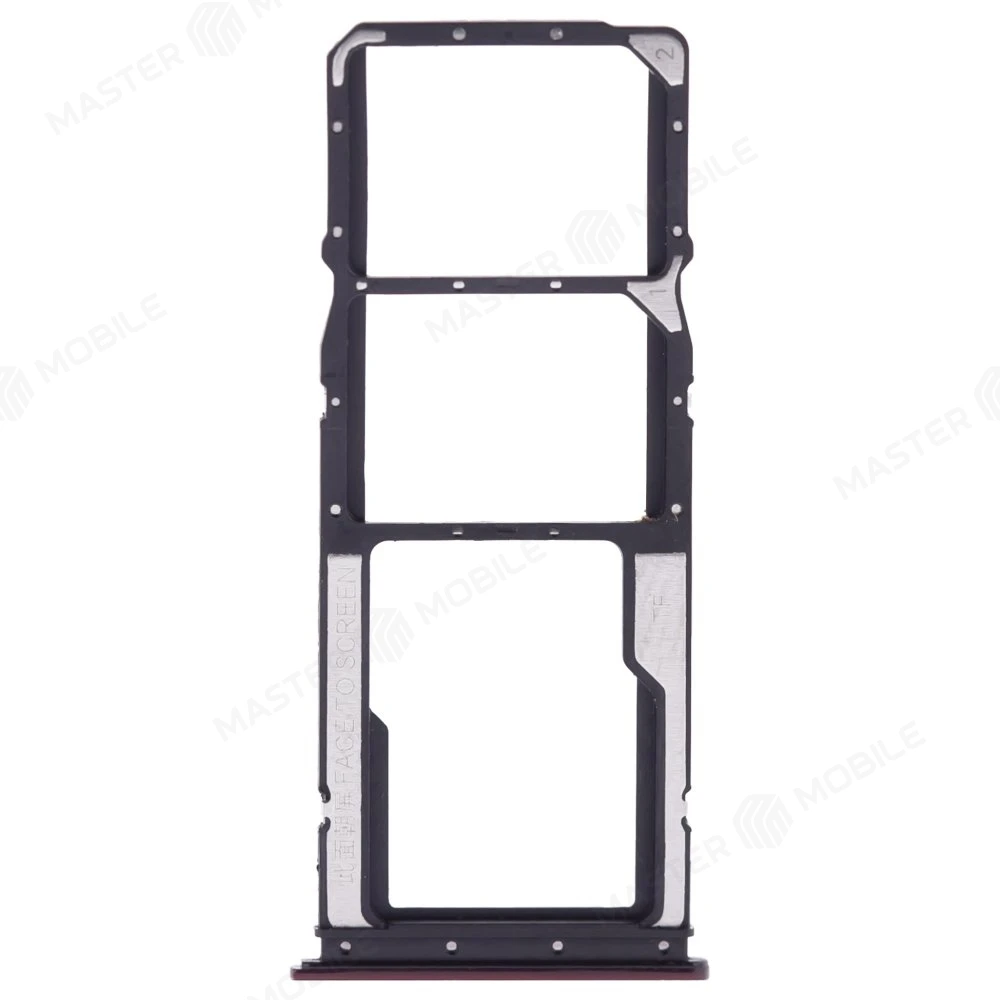 Держатель сим-карты для Xiaomi Redmi 8 (M1908C3IG) (красный)  фото №1