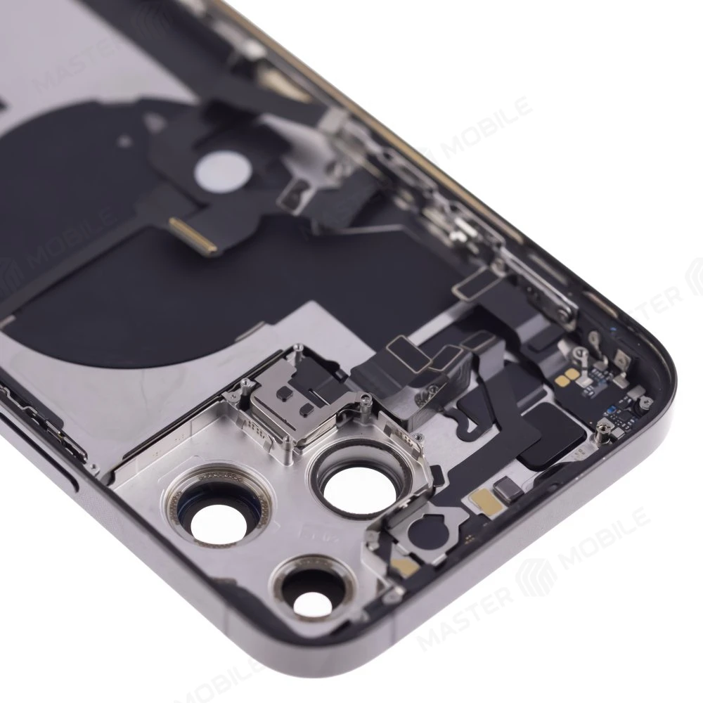 Корпус для Apple iPhone 14 Pro Max (черный) (в сборе) (с разбора) (ORIG100) (возможен дефект ЛКП) фото №3