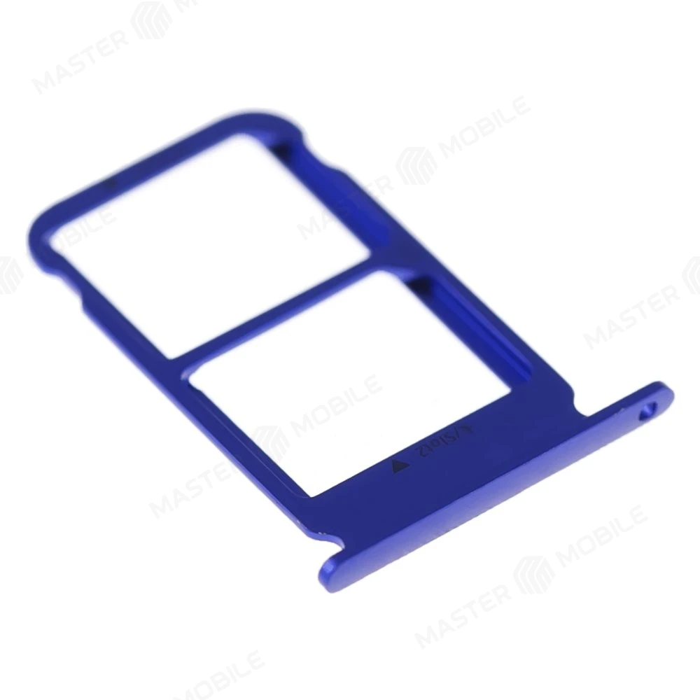 Держатель сим-карты для Huawei Honor 10 (COL-L29) (синий) фото №3