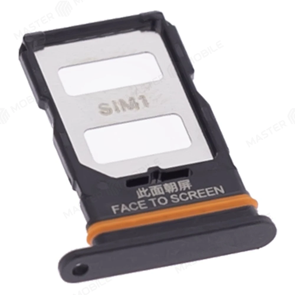 Держатель сим-карты для Xiaomi Redmi Note 12 Pro 5G (22101316G) (черный) фото №3