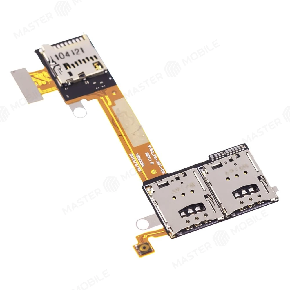 Шлейф для Sony D2302 Xperia M2 Dual/D2303/D2305 Xperia M2 с комп. + разъем SIM + считыватель карты памяти  фото №3