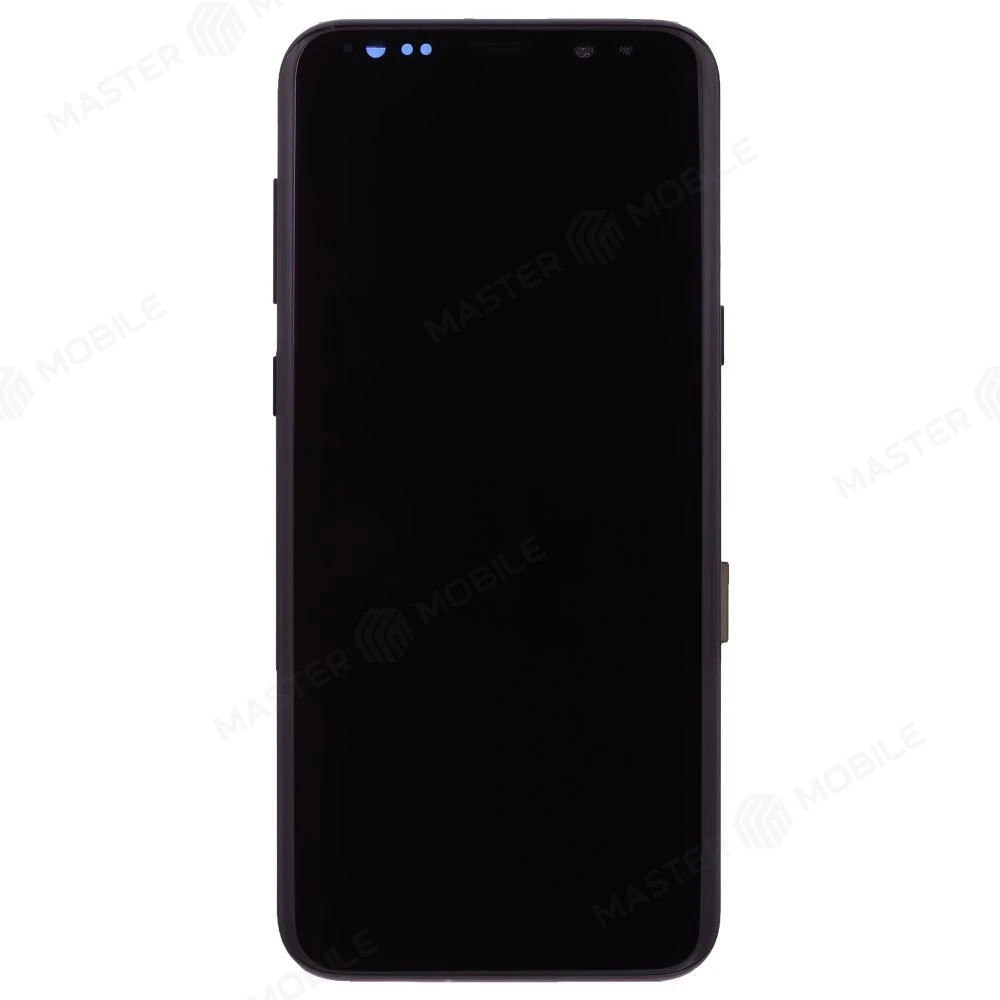 Дисплей для Samsung G955 Galaxy S8+ + тачскрин (черный) (в рамке) (ORIG100) (возможен дефект ЛКП) фото №1