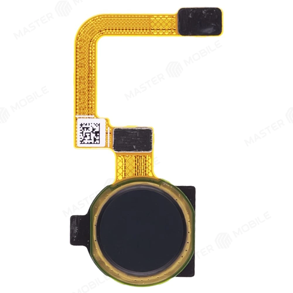 Шлейф для Realme C25Y (RMX3269) с комп. + сканер отпечатка пальца (черный)  фото №1