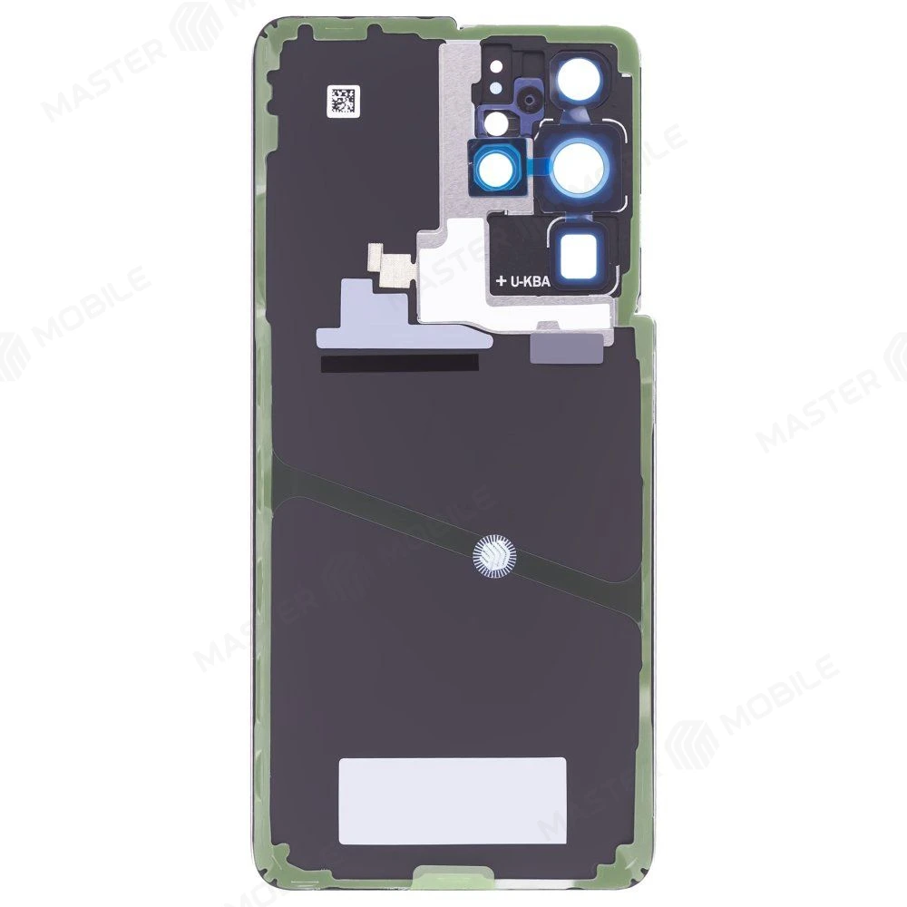 Задняя крышка для Samsung G998 Galaxy S21 Ultra (черный) (в сборе со стеклом камеры) (ORIG100) фото №2