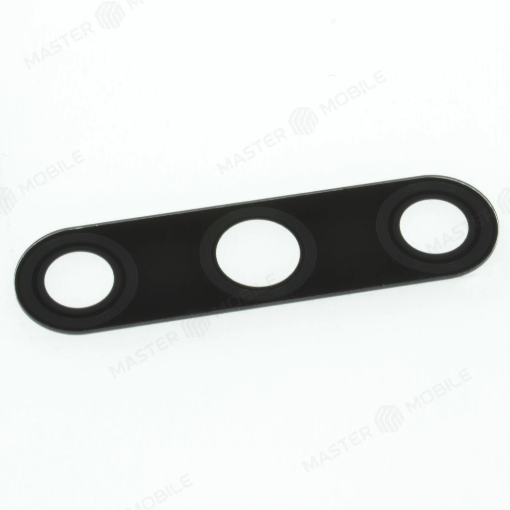 Стекло задней камеры для Huawei Honor 9C (AKA-L29) (без рамки) (черный) фото №1