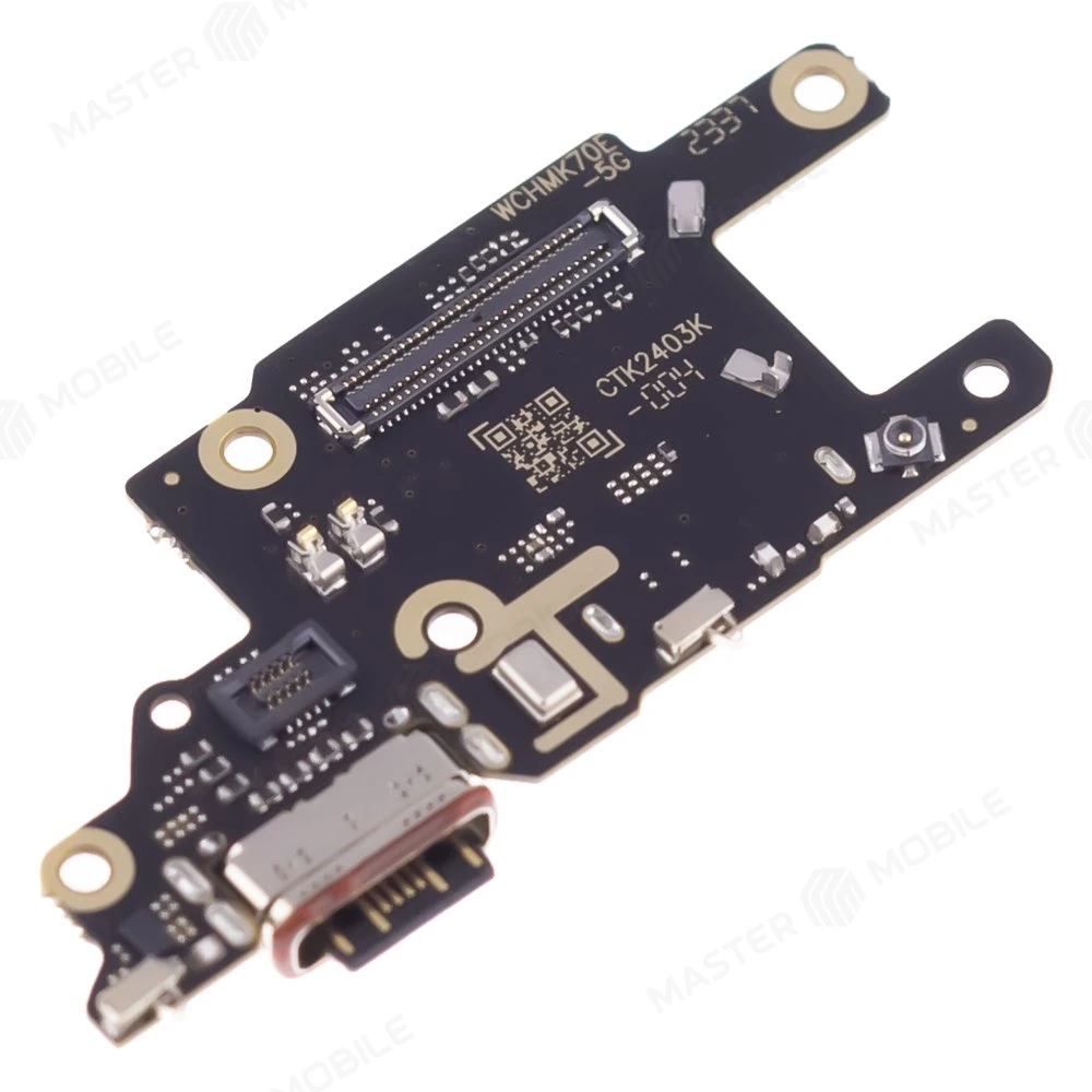 Нижняя плата для Xiaomi Poco X6 Pro (2311DRK48G) с комп. + разъем зарядки + микрофон фото №3